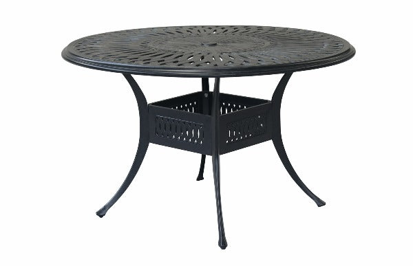 Alfresco Home Toscana 48" Round Die Cast Dining Table with Umbrella Hole at Jacobs Custom Living Spokane Valley WA, 99037  SKU: 22-1770