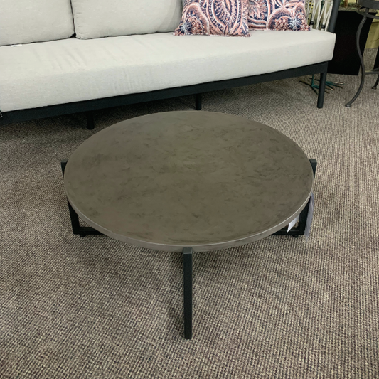 Alfresco Home Crete Soul 29" Round LWC Coffee Table at Jacobs Custom Living Spokane Valley WA, 99037