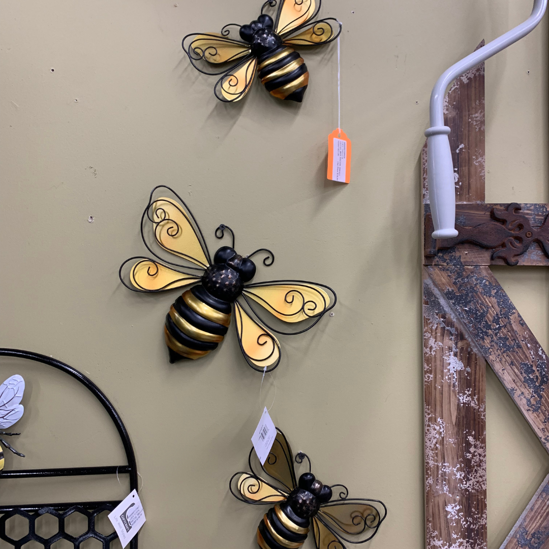 Honey Bee Outdoor Metal Wall Decor is available at Jacobs Custom Living in Spokane Valley, WA.
