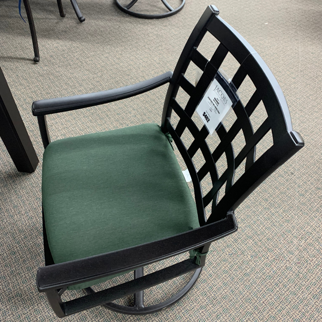 Hanamint Stratford Swivel Rocker Dining Chair is available at Jacobs Custom Living Spokane Valley showroom.