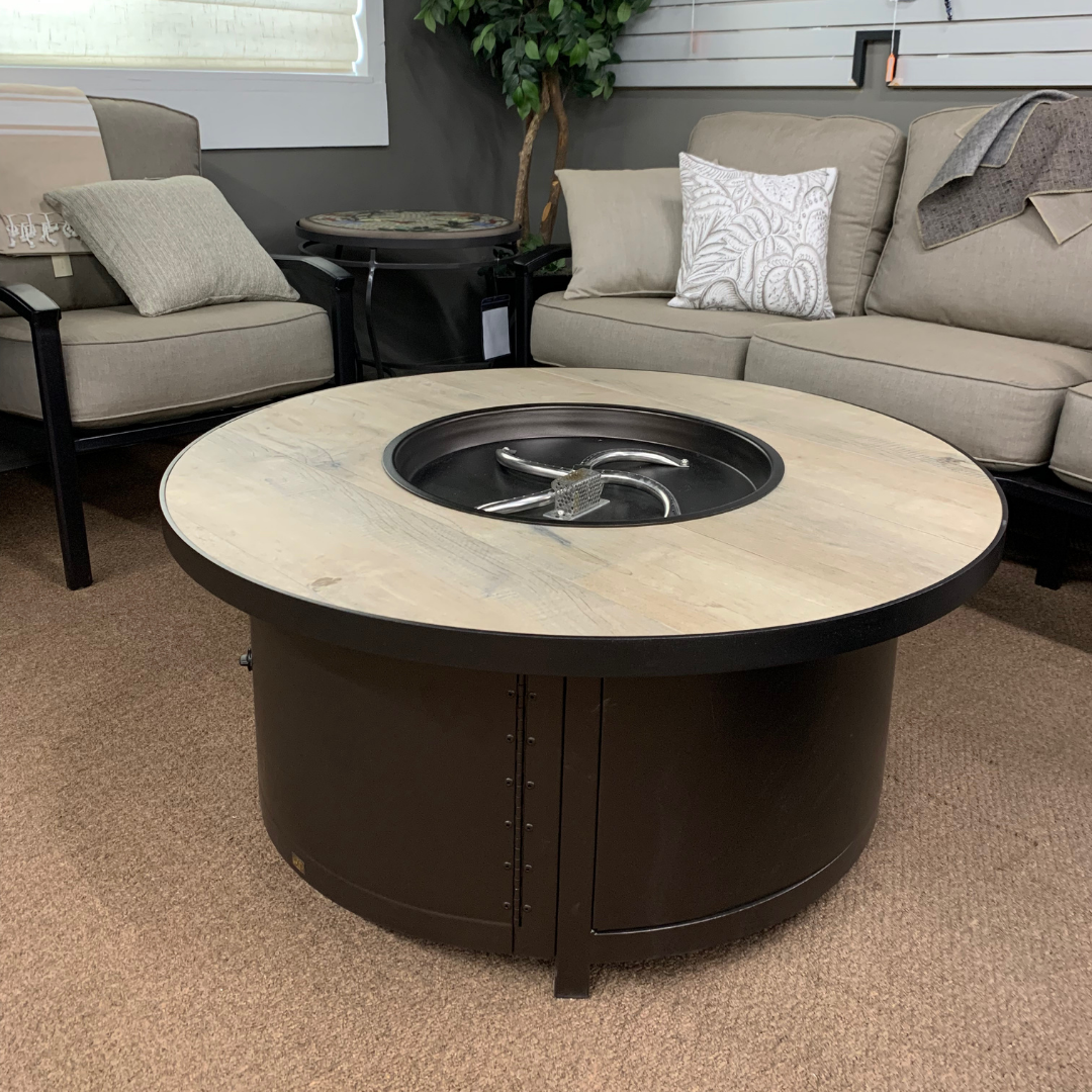 OW Lee 42" Round Occasional Fire Pit Table | Jacobs Custom Living