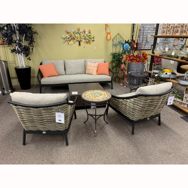 Alfresco Home Milou Wicker Deep Seating Sofa at Jacobs Custom Living Spokane Valley WA, 99037