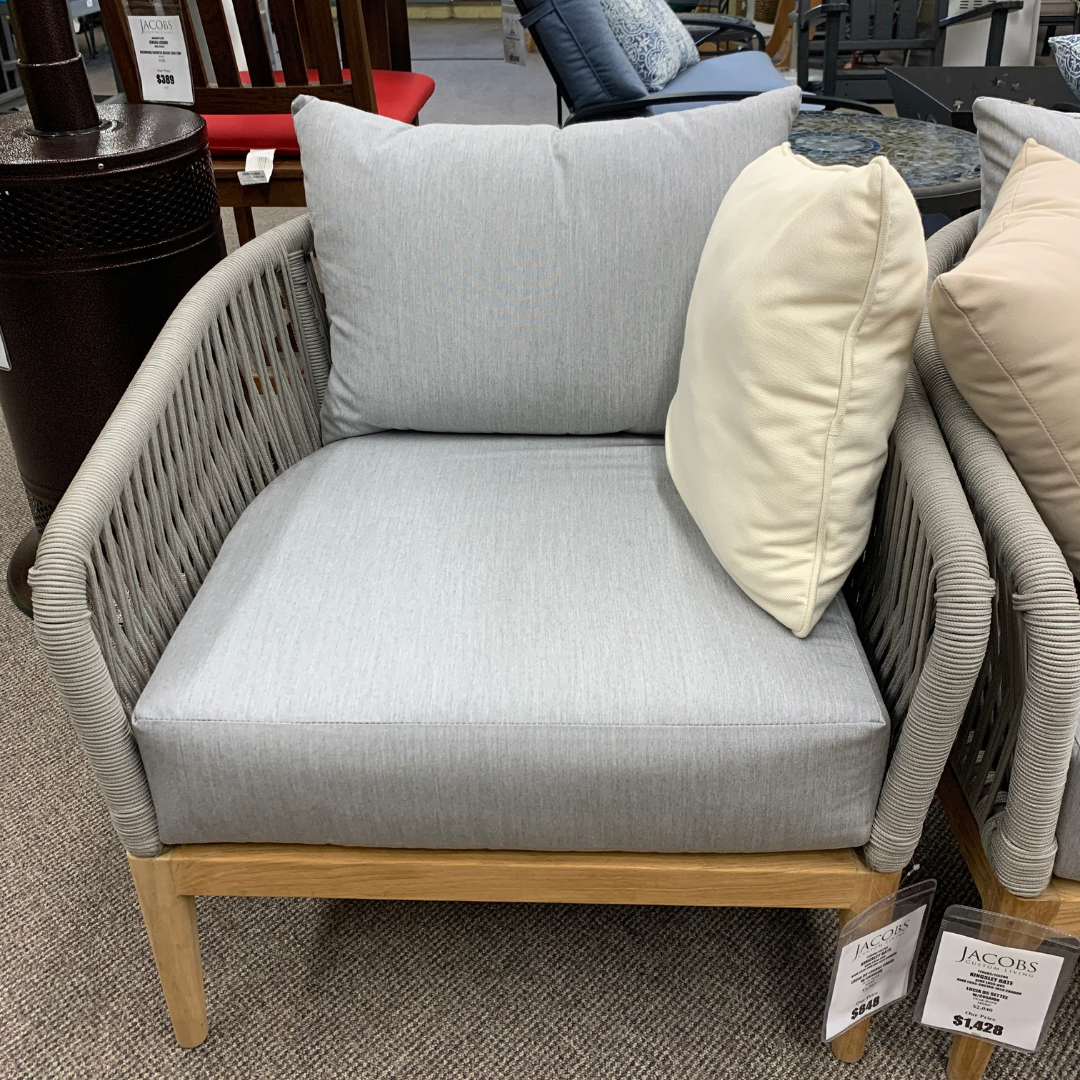 Kingsley-Bate Lucia Outdoor Deep Seating Chair in our Jacobs Custom Living Spokane Valley showroom.