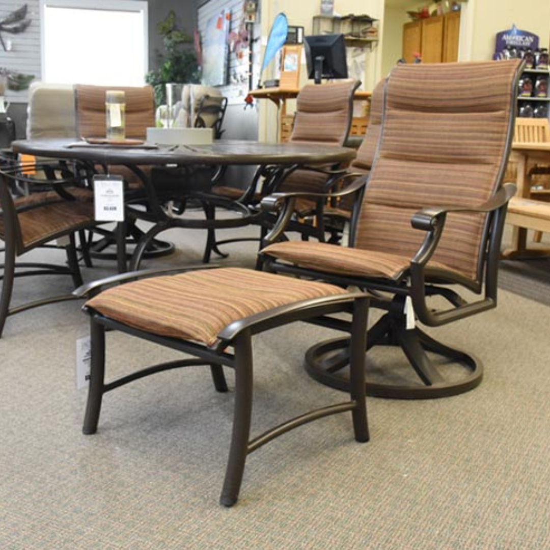 Tropitone Montreux Padded Sling Ottoman Jacobs Custom Living