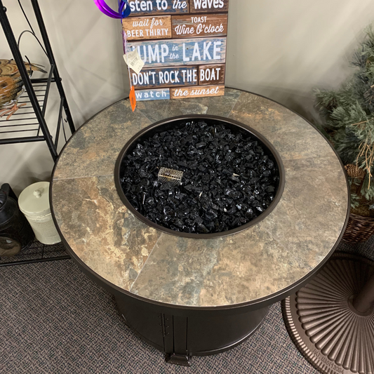 OW Lee 30" Round Chat Fire Pit Table | Jacobs Custom Living