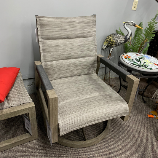 Patio Renaissance Delano Padded Sling Swivel Rocker | Jacobs Custom Living