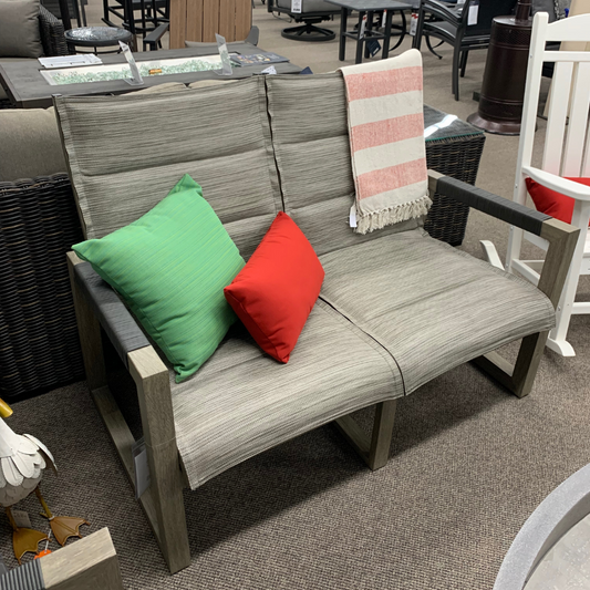 Patio Renaissance Delano Padded Sling Loveseat | Jacobs Custom Living