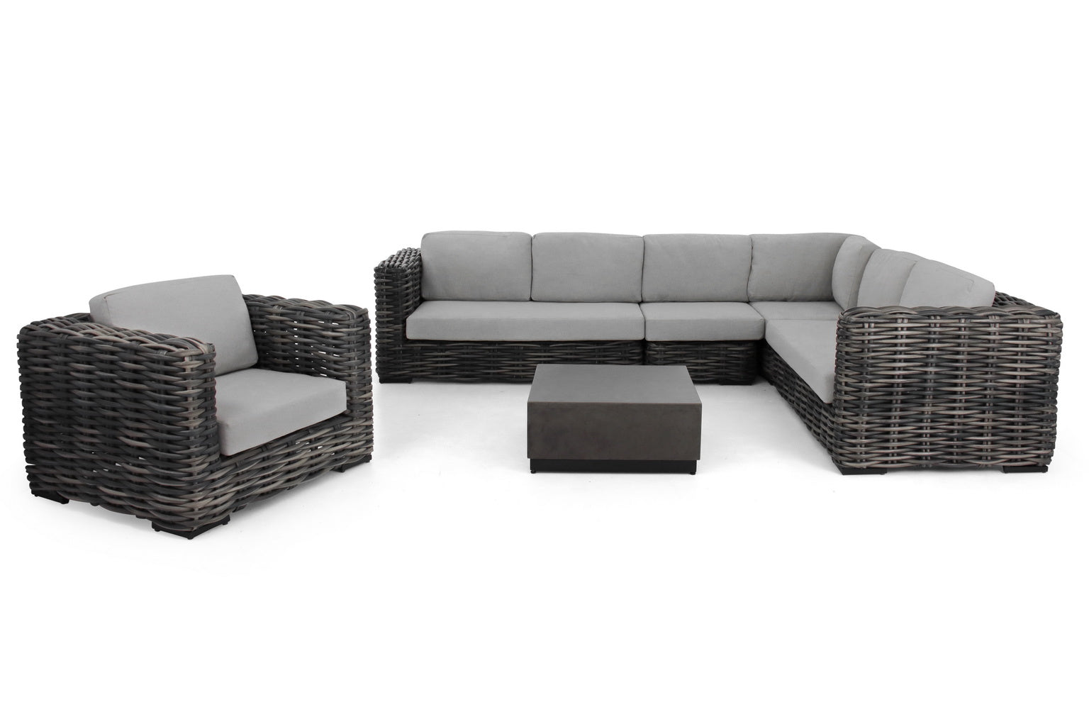 Alfresco Home Elements Sectional, Lounge Chair, & Ottoman at Jacobs Custom Living Spokane Valley WA, 99037