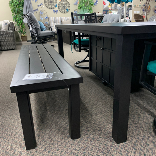 Hanamint Sherwood 16x70 Patio Dining Table Bench at Jacobs Custom Living Spokane Valley WA, 99037