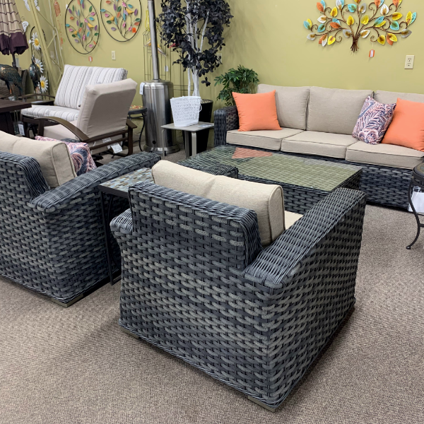 Alfresco Home Luna Wicker Sofa Set at Jacobs Custom Living Spokane Valley WA, 99037