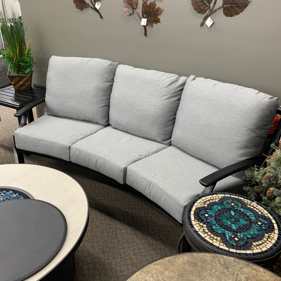 Tropitone Marconi Cushion Patio Crescent Sofa | Jacobs Custom Living