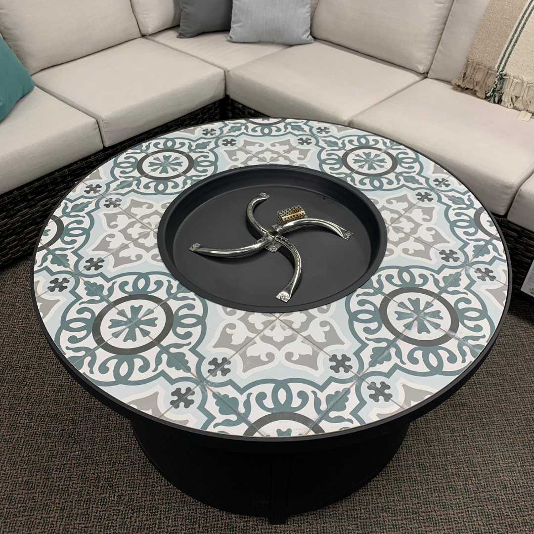 OW Lee 42" Round Chat Fire Pit Table | Jacobs Custom Living