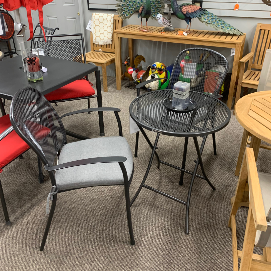 Surround yourself in comfort and style with the Kettler Caredo Patio Dining Arm Chair. Enjoy quality time with family and friends and add a touch of class to your yard. Make memories that last with Kettler USA patio furniture from Jacobs Custom Living!