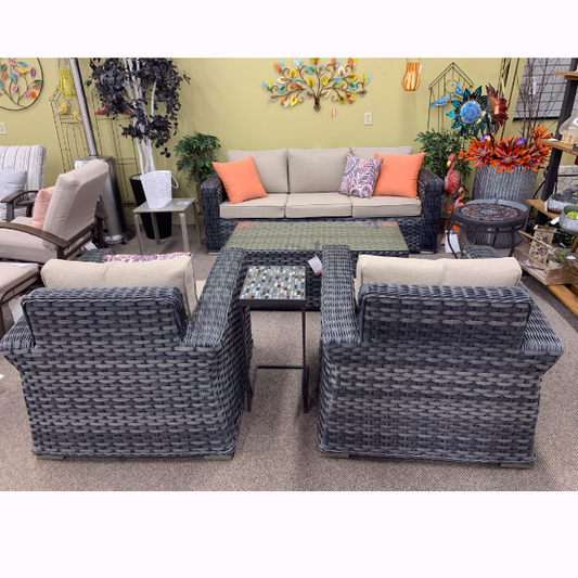 Alfresco Home Luna Wicker Sofa Set at Jacobs Custom Living Spokane Valley WA, 99037