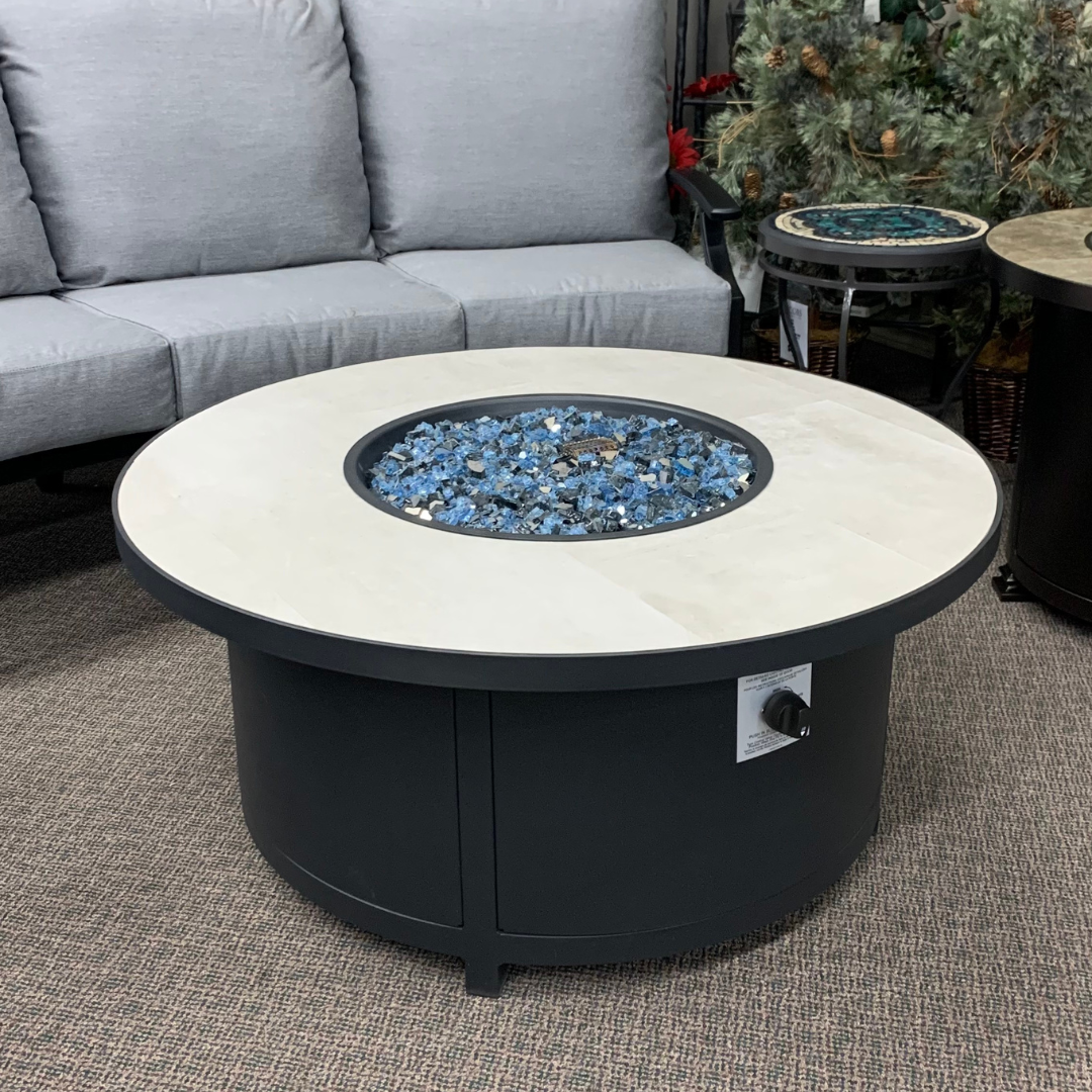 OW Lee 42" Round Occasional Fire Pit Table | Jacobs Custom Living