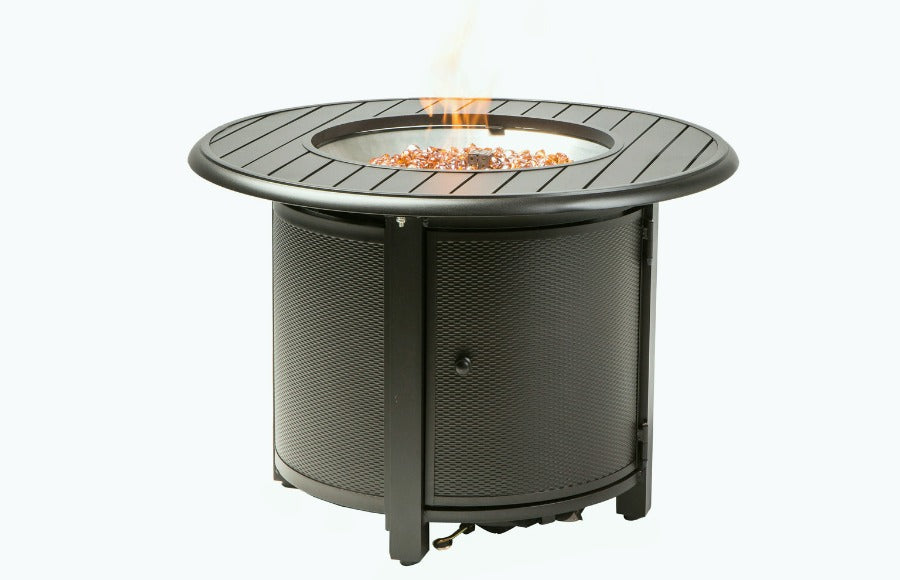 Alfresco Home Bay Ridge 36" Round Gas Chat Fire Pit with Burner at Jacobs Custom Living Spokane Valley WA, 99037