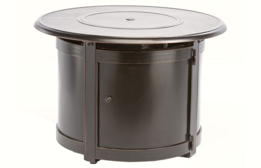 Alfresco Home Bosca 36" Round Gas Chat Fire Pit with Burner at Jacobs Custom Living Spokane Valley WA, 99037