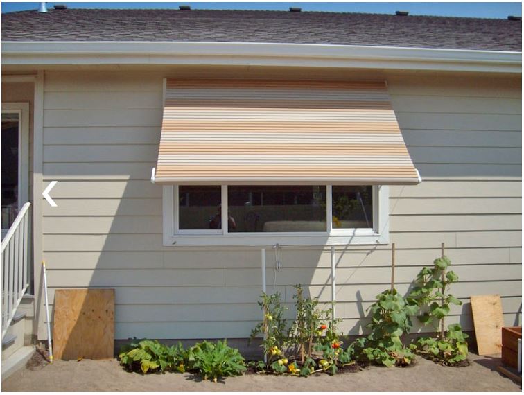 5500 Series Roll-Up Window Awning is available at Jacobs Custom Living our Jacobs Custom Living Spokane Valley showroom.