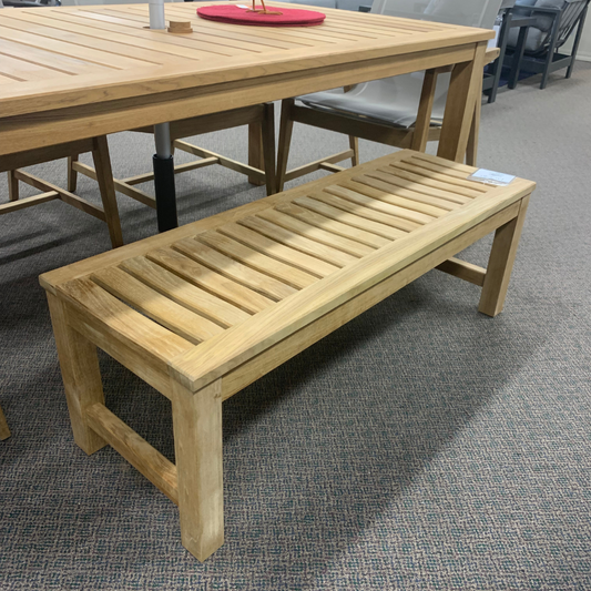 Kingsley-Bate Waverly 4' Teak Dining Bench is available at Jacobs Custom Living in Spokane WA.