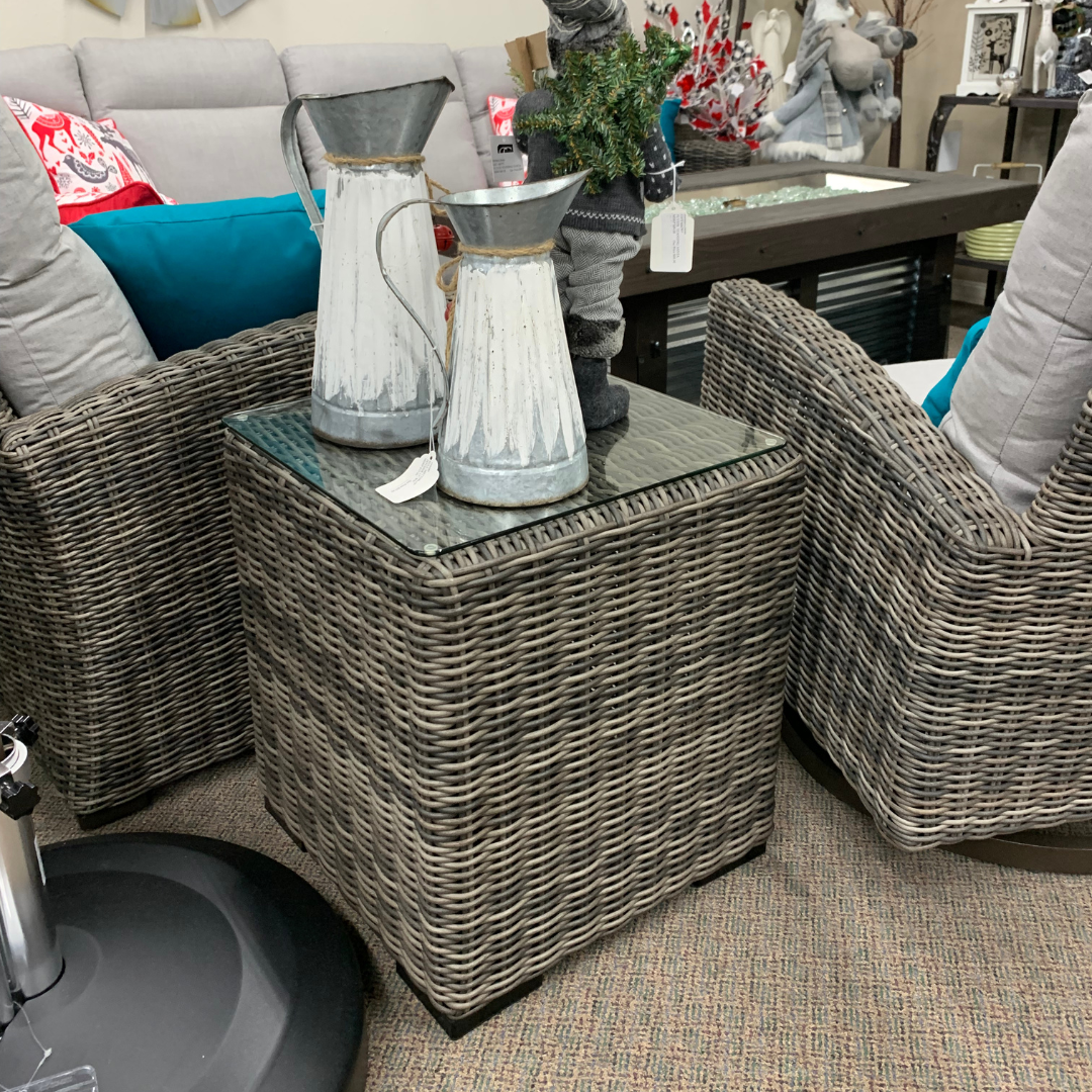 Enjoy The Beauty Of The Pacific Northwest This Season With A New Outdoor Patio End Table Sectional by Patio Renaissance.
