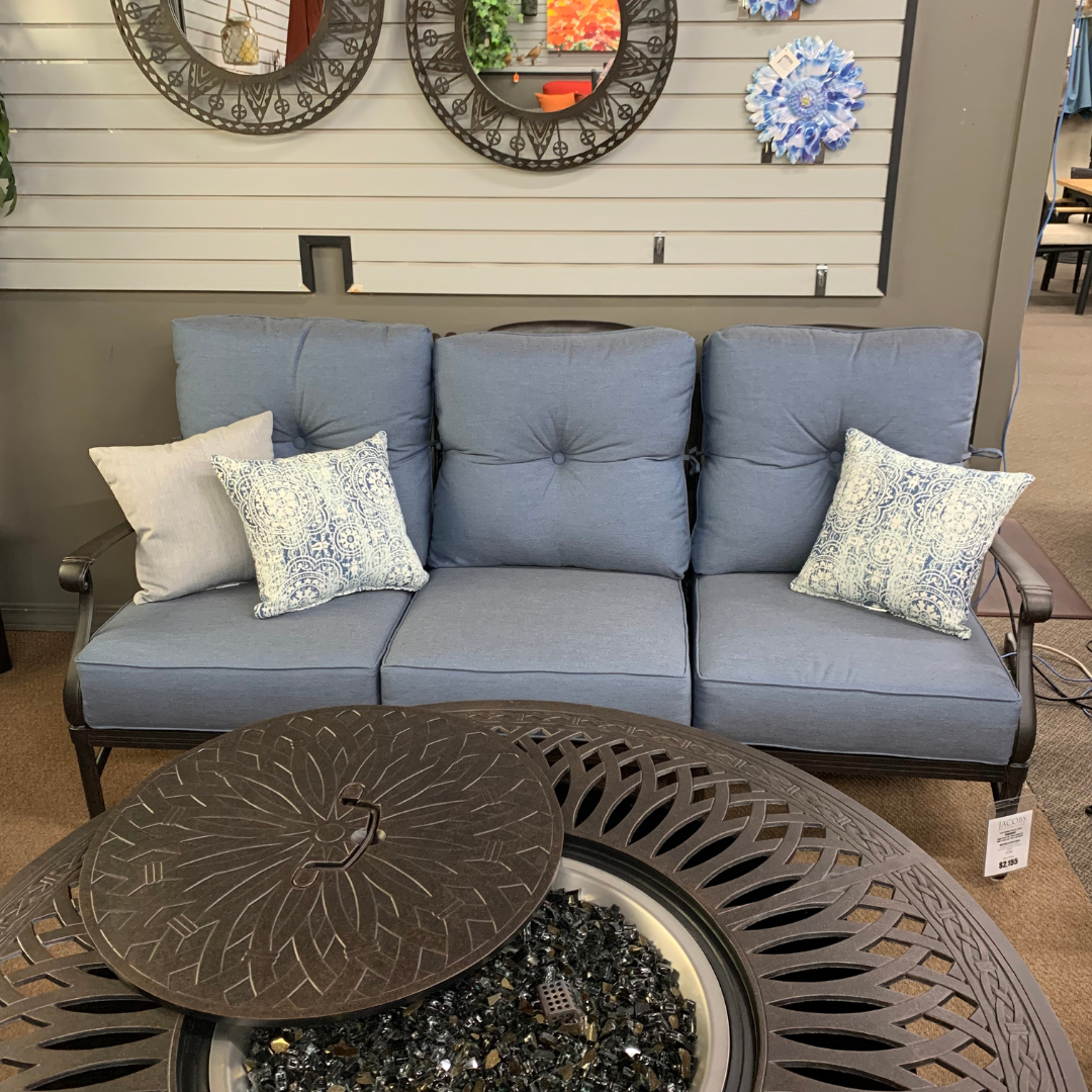 Hanamint Mayfair Outdoor Patio Estate Sofa is available at Jacobs Custom Living in Spokane Valley, WA