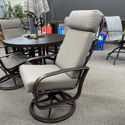 Woodard Cayman Isle High Back Cushion Swivel Rocker at Jacobs Custom Living Spokane Valley WA, 99037