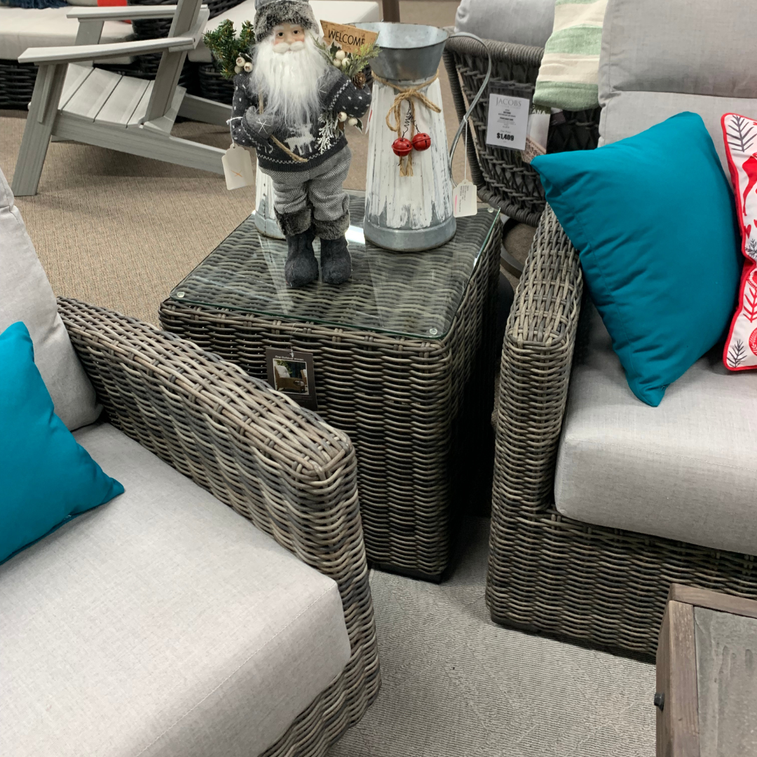 Enjoy The Beauty Of The Pacific Northwest This Season With A New Outdoor Patio End Table Sectional by Patio Renaissance.
