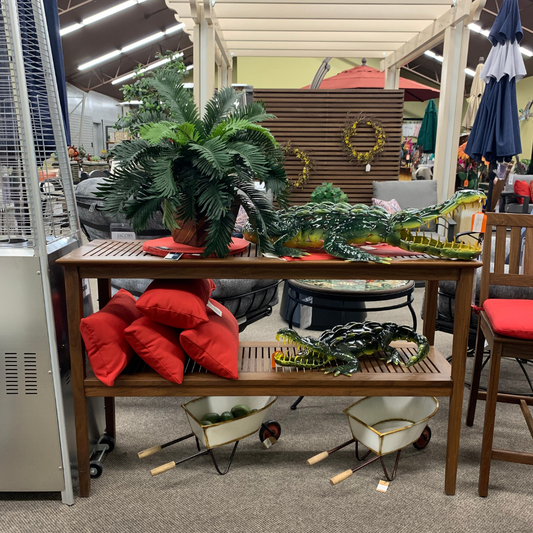 Shop Local Spokane Valley, WA for the best Outdoor Patio Opal Console Table from Jensen Leisure available at Jacobs Custom Living in Spokane Valley, WA 