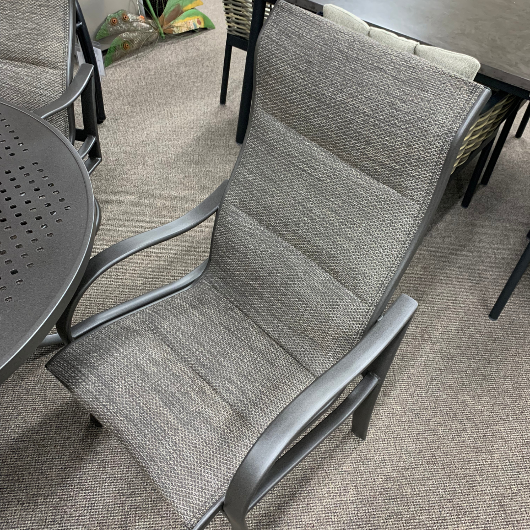 Tropitone Shoreline Padded Sling High Back Dining Chair – Jacobs Custom  Living