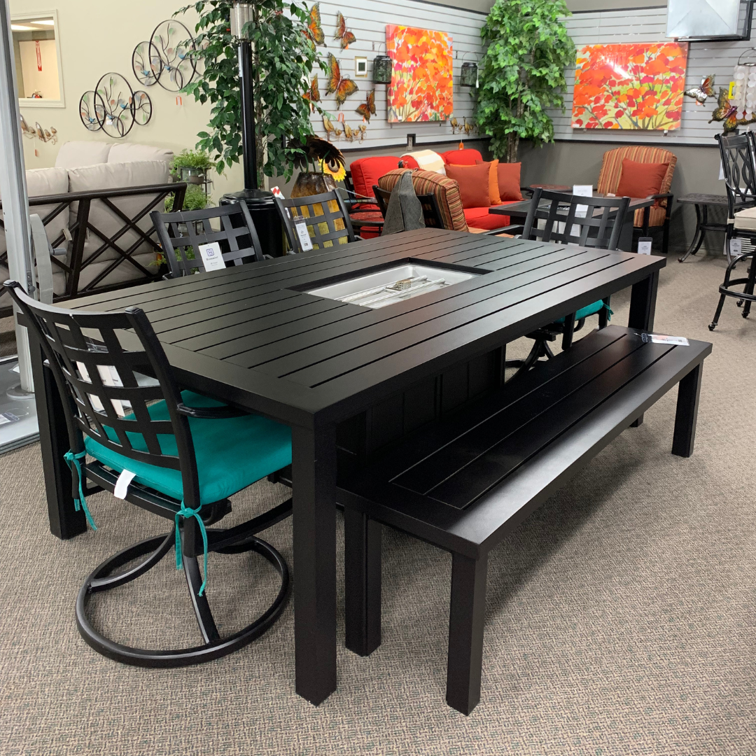 Best fire tables 2023 - Hanamint Mayfair 48" Round Chat Fire Table is available in our Jacobs Custom Living Spokane Valley Showroom.