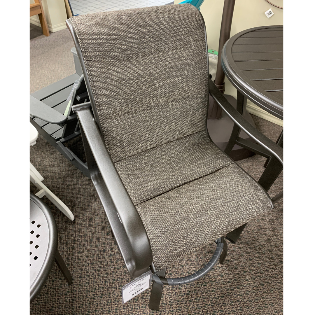 Tropitone Shoreline 28" Padded Sling Bar Stool | Jacobs Custom Living