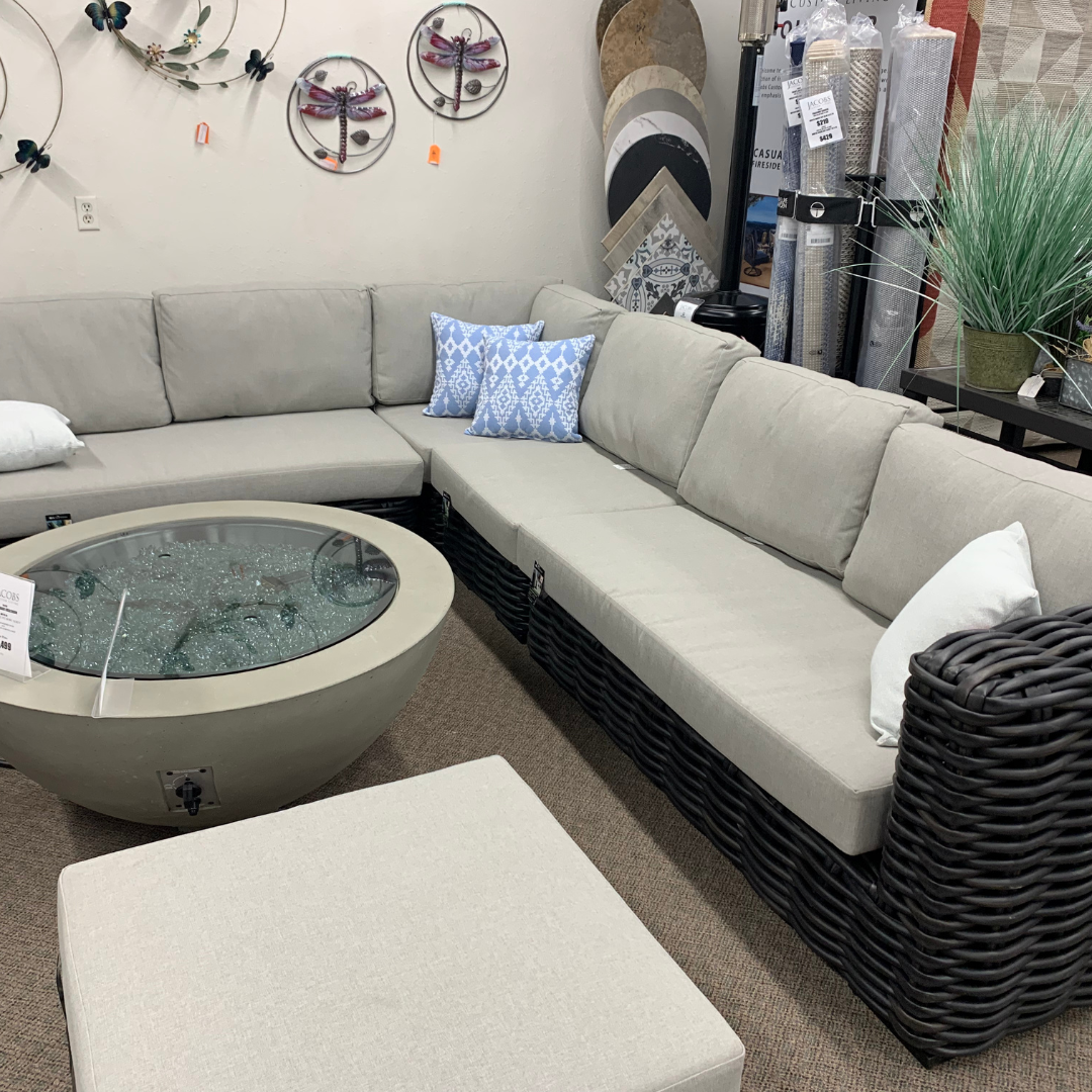 Alfresco Home Elements Sectional, Lounge Chair, & Ottoman at Jacobs Custom Living Spokane Valley WA, 99037