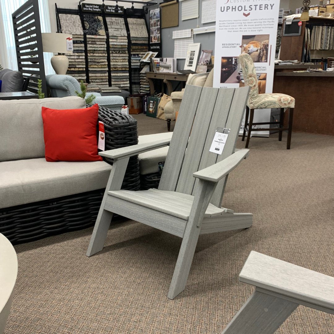 Shop Local Spokane Valley, WA for the best Outdoor Patio Adirondack Madirondac Chair from Seaside Casual available at Jacobs Custom Living in Spokane Valley, WA 
