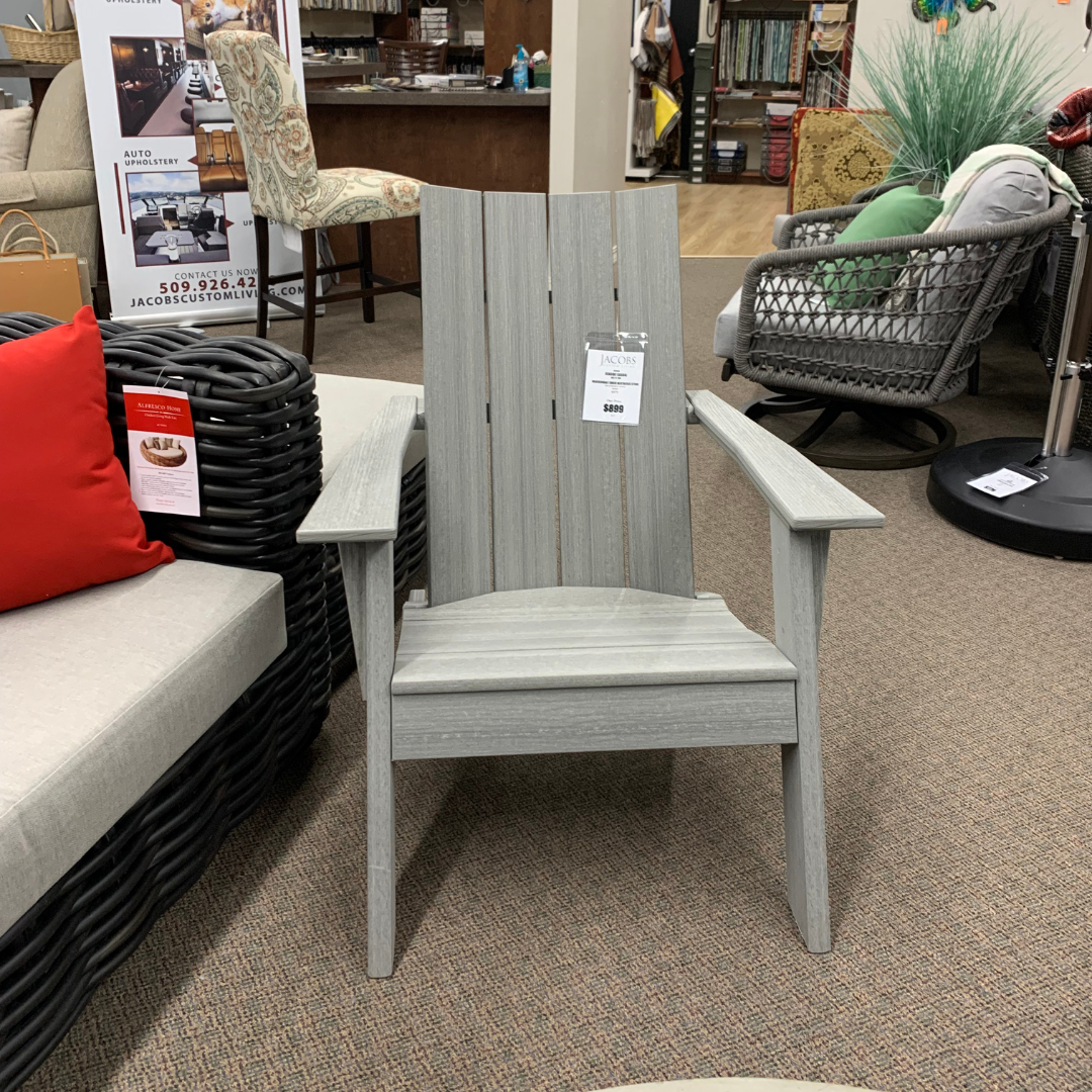 Shop Local Spokane Valley, WA for the best Outdoor Patio Adirondack Madirondac Chair from Seaside Casual available at Jacobs Custom Living in Spokane Valley, WA 
