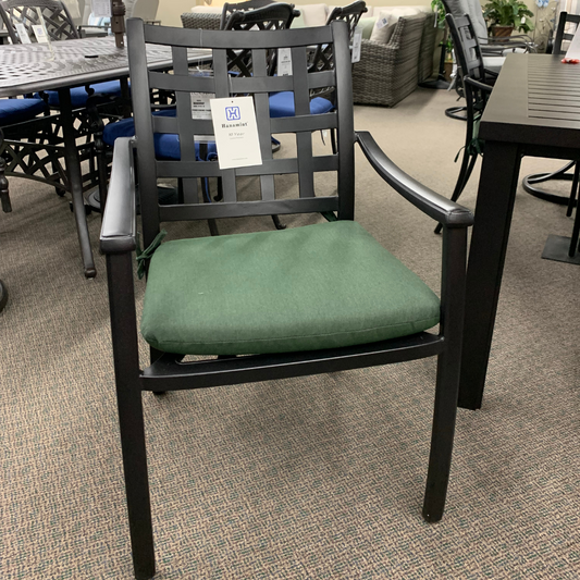 Hanamint Stratford Outdoor Patio Dining Arm Chair is available at Jacobs Custom Living Spokane Valley showroom.