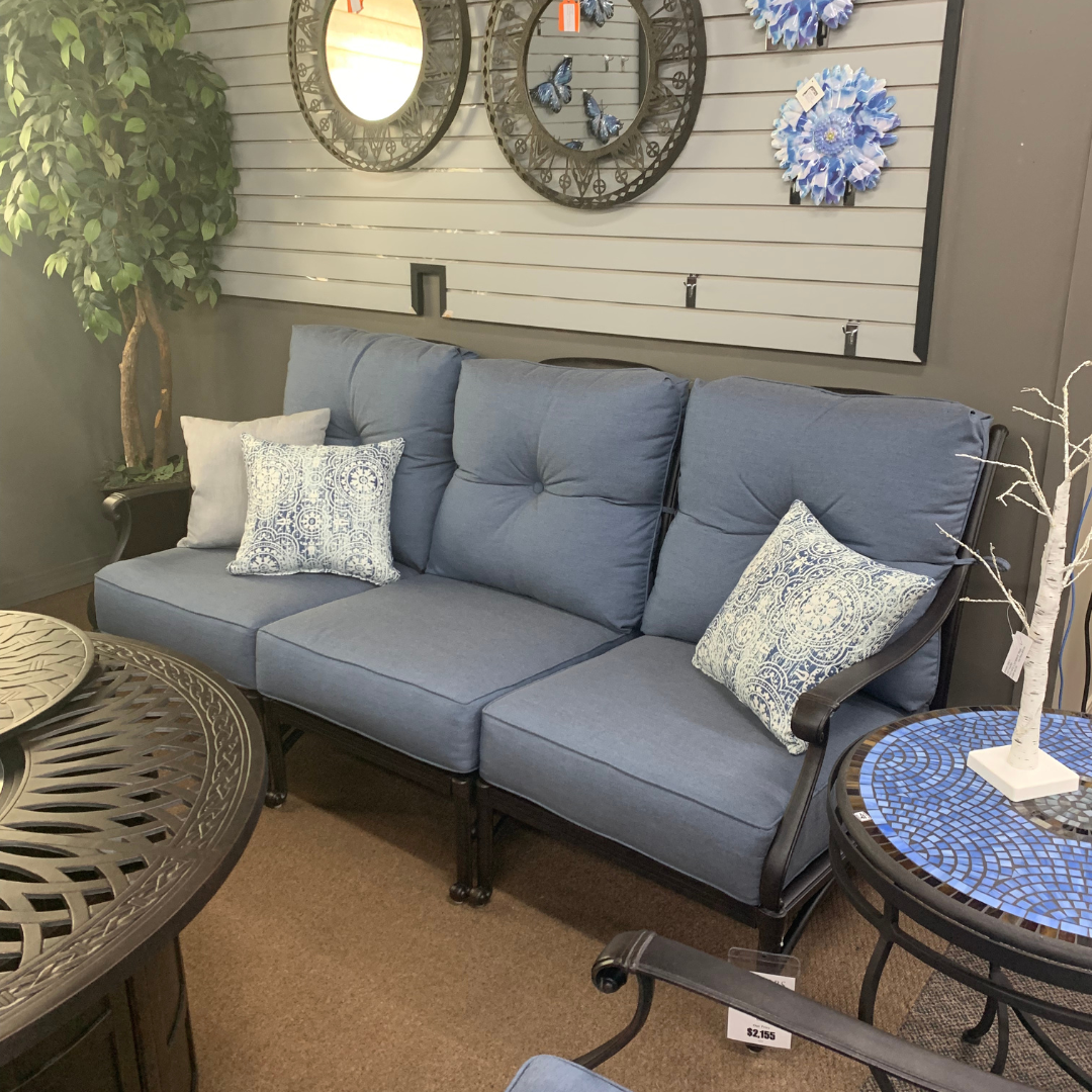 Hanamint Mayfair Outdoor Patio Estate Sofa is available at Jacobs Custom Living in Spokane Valley, WA