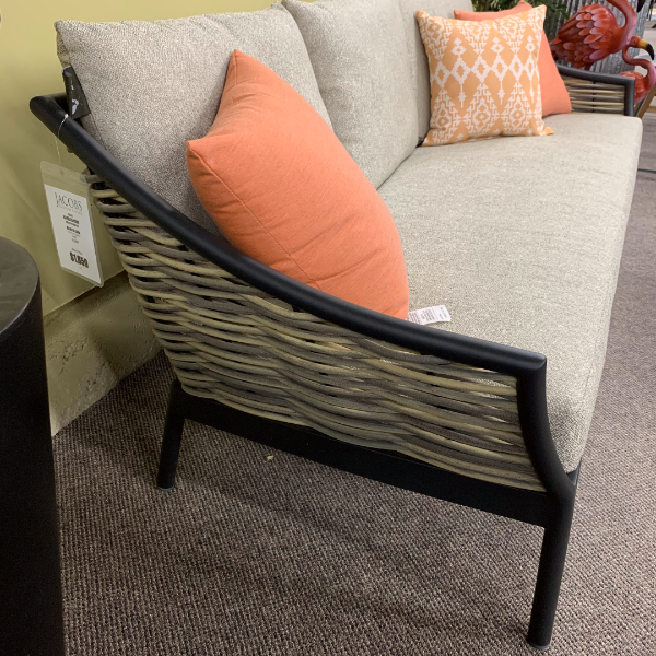 Alfresco Home Milou Wicker Deep Seating Sofa at Jacobs Custom Living Spokane Valley WA, 99037
