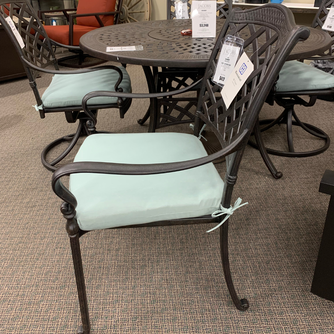 Hanamint Berkshire dining chair is available at Jacobs Custom Living Spokane Valley showroom.