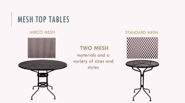 48" Micro Mesh Dining Table 48MMU-SP08 - Outdoor Furniture, Indoor Furniture & Upholstery Store Spokane - Jacobs Custom Living