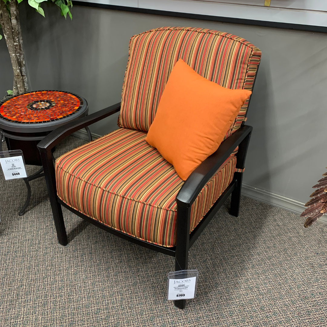 Hanamint Westfield Club Chair is available at Jacobs Custom Living in Spokane Valley, WA