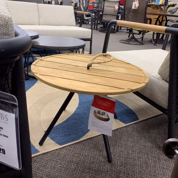 Alfresco Home Elle Belt Teak Top Coffee Tables (set of 2) at Jacobs Custom Living Spokane Valley WA, 99037