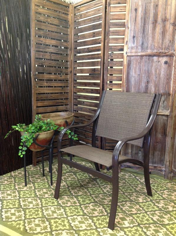 Cordova Outdoor Patio Sling Dining Arm Chair - Clearance - Outdoor Furniture, Indoor Furniture & Upholstery Store Spokane - Jacobs Custom Living