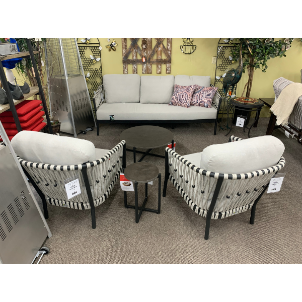 Alfresco Home Crete Soul 13.5" Round LWC Coffee Side Table at Jacobs Custom Living Spokane Valley WA, 99037