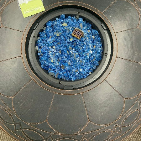 Alfresco Home Hartwick 34" Round Gas Chat Fire Pit at Jacobs Custom Living Spokane Valley WA, 99037