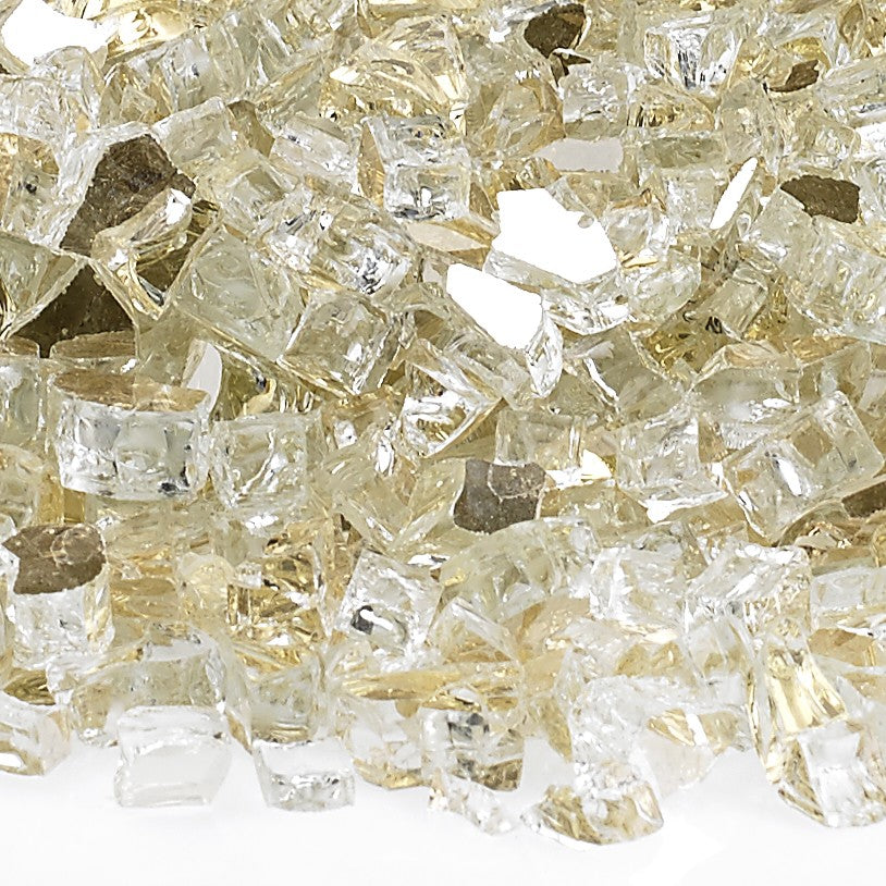 American Fire Glass Gold Reflective Fire Glass Media Kit