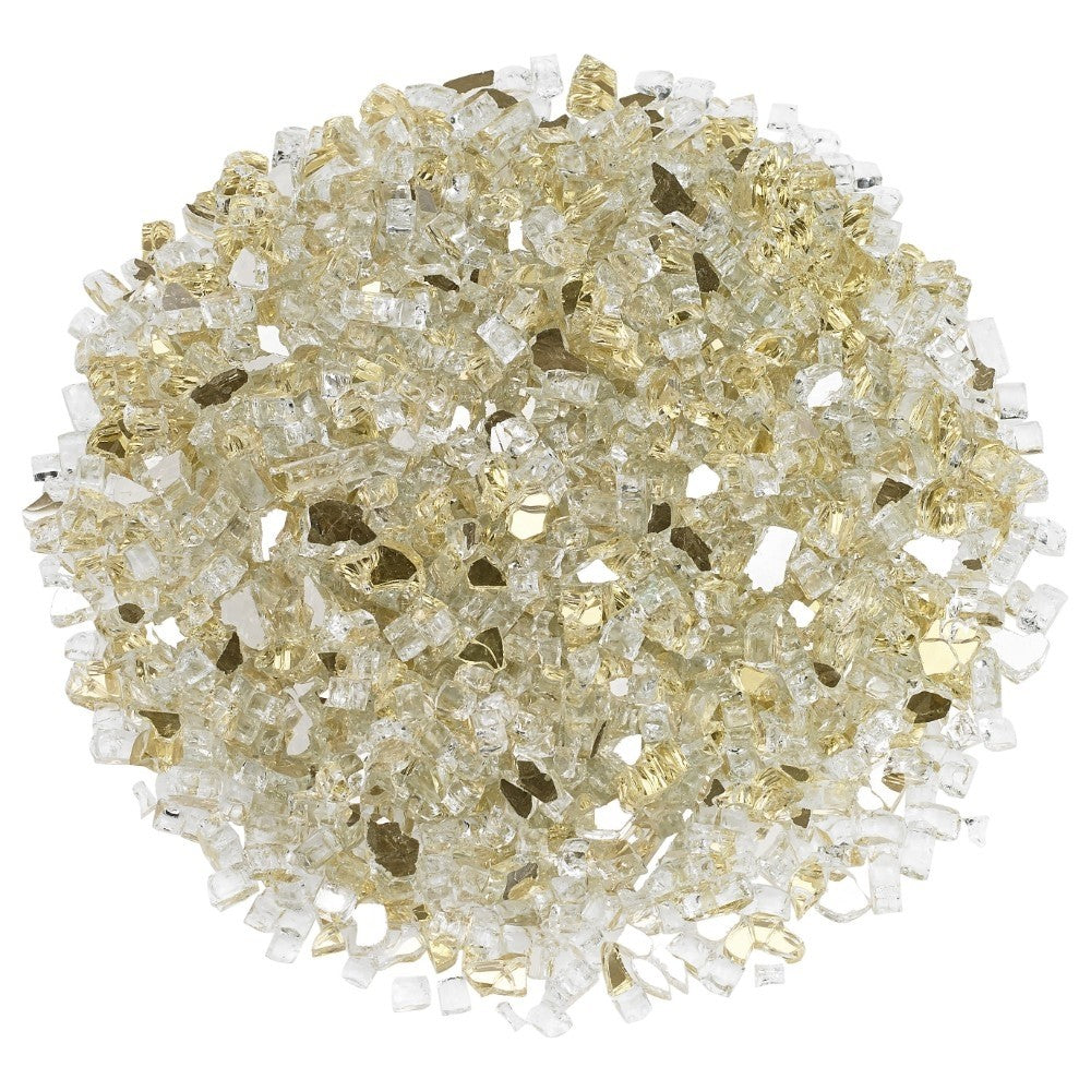 American Fire Glass Gold Reflective Fire Glass Media Kit