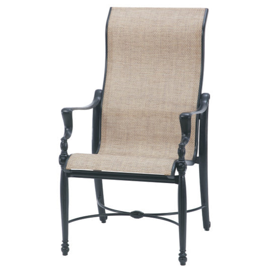 Gensun Bel Air Sling High Back Arm Chair is available at Jacobs Custom Living