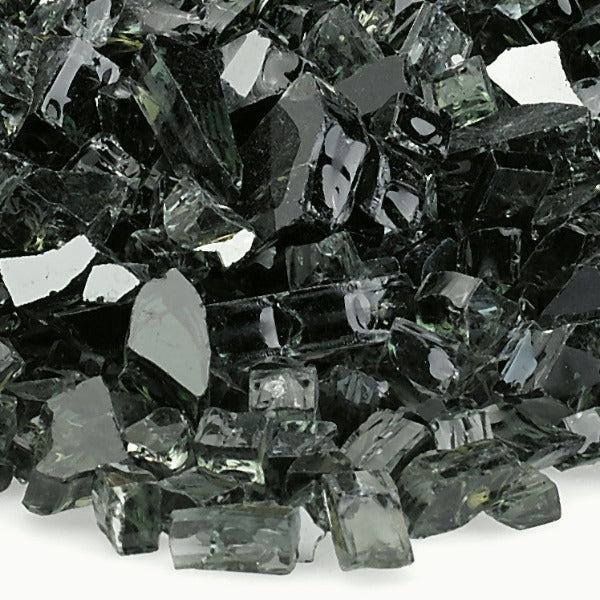  Black Reflective Patio Fire Table Glass Media Kit
