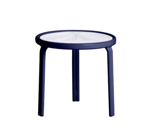 Brown Jordan Tamiami Outdoor Patio 20" Vinyl Occasional Table
