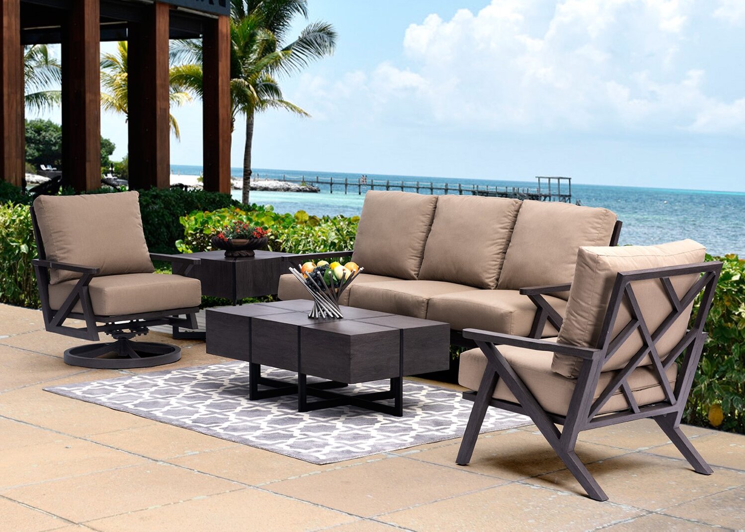 Shop Local Spokane Valley, WA for the best outdoor patio sofas from Patio Renaissance available at Jacobs Custom Living in Spokane Valley, WA 
